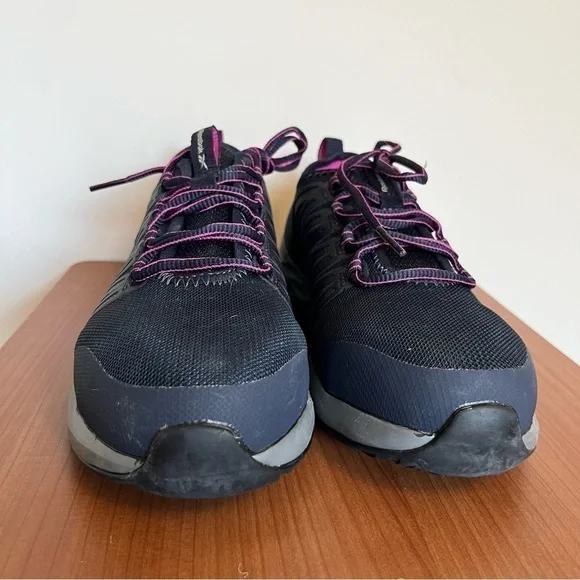 Reebok Astroride Work Women’s Steel Toe Athletic Shoes Navy Purple Size 6.5W - Picture 2 of 8